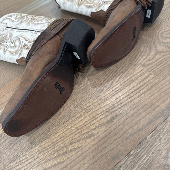 Like New Laredo Myra Brown/White Leather Western Boots Size 8.5m - Picture 5 of 5